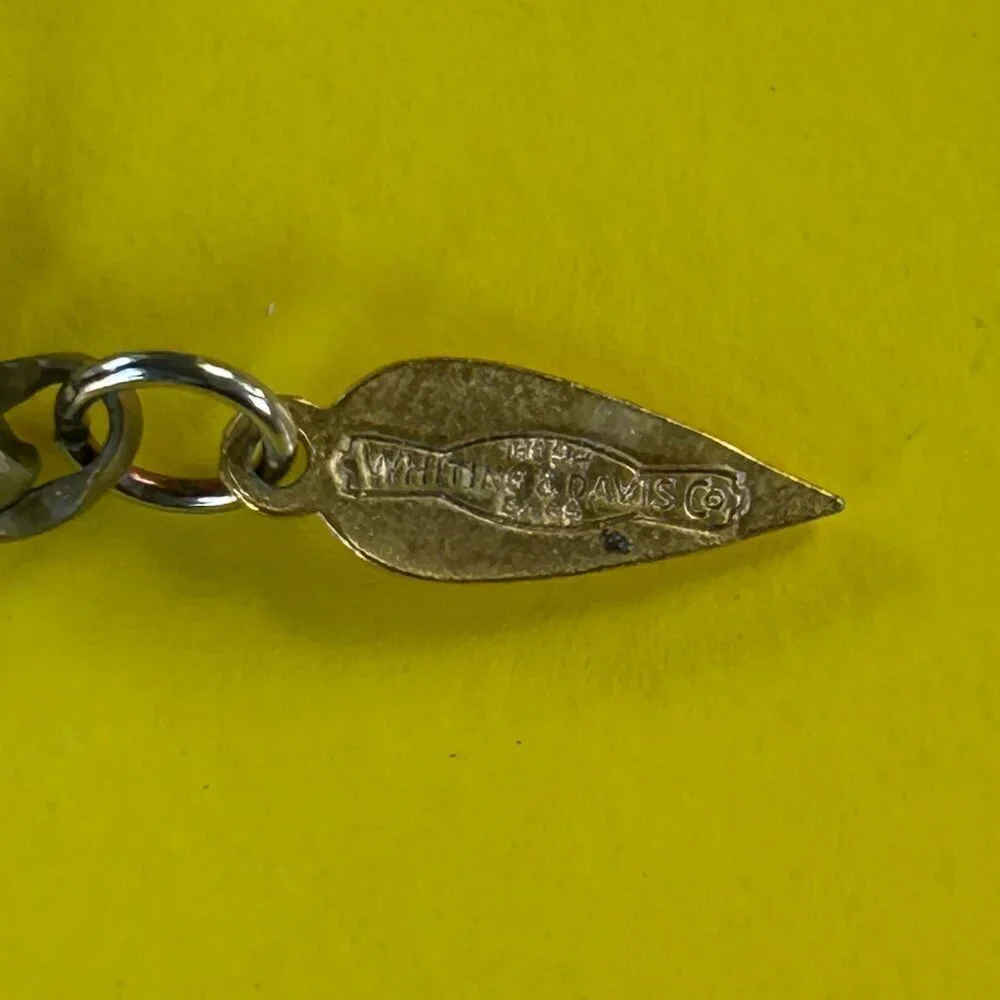 Whiting & Davis Vintage 70s Gold Tone Chain Mesh Necklace and Dangle Earrings - Picture 5 of 12